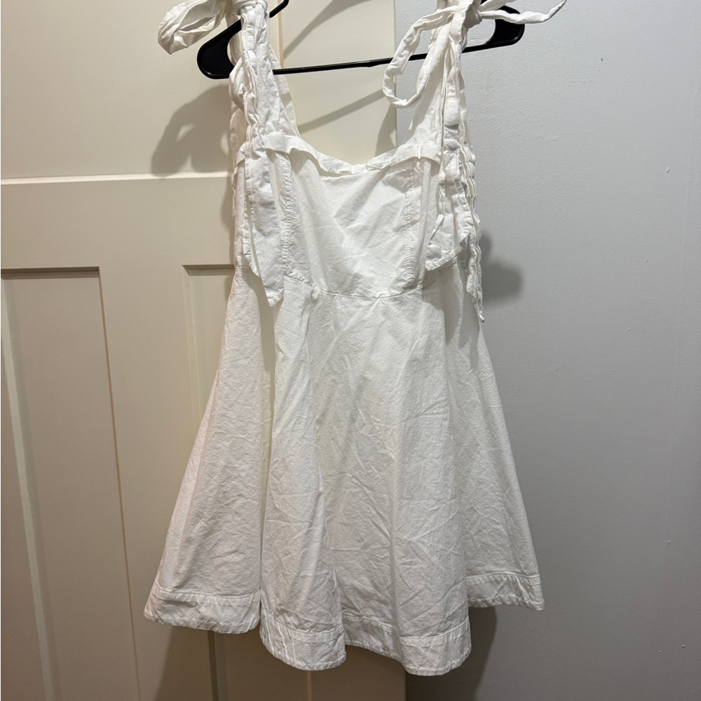 Mable Elegant White Mini Dress